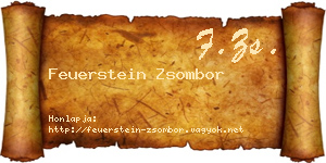 Feuerstein Zsombor névjegykártya